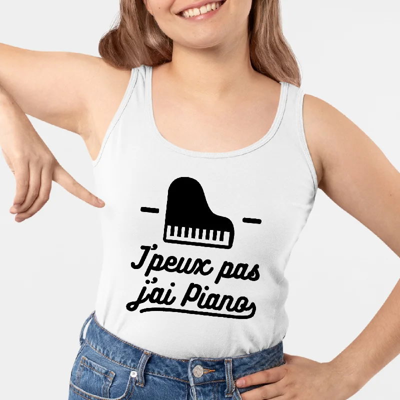 Débardeur Femme J'peux pas j'ai piano