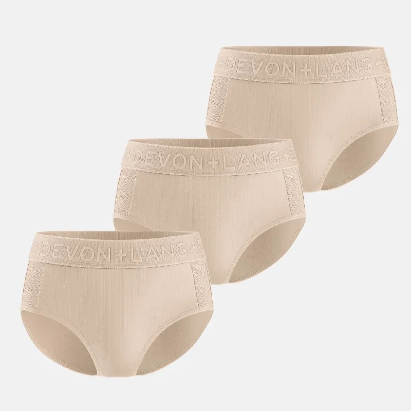 Bria Bikini Brief - Multi-Packs - Skin Light