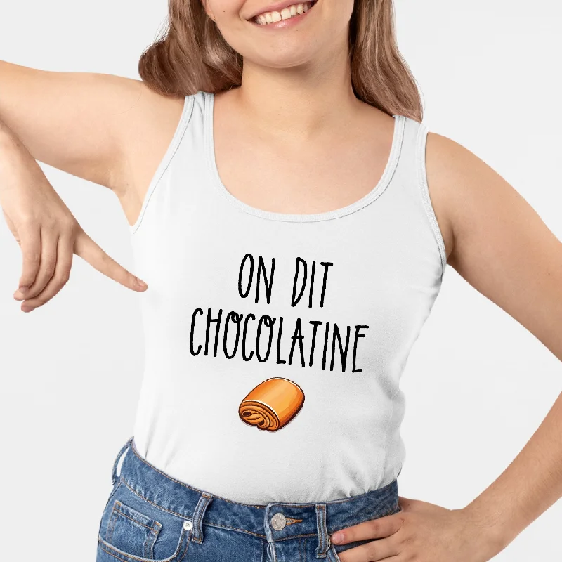 Débardeur Femme On dit chocolatine