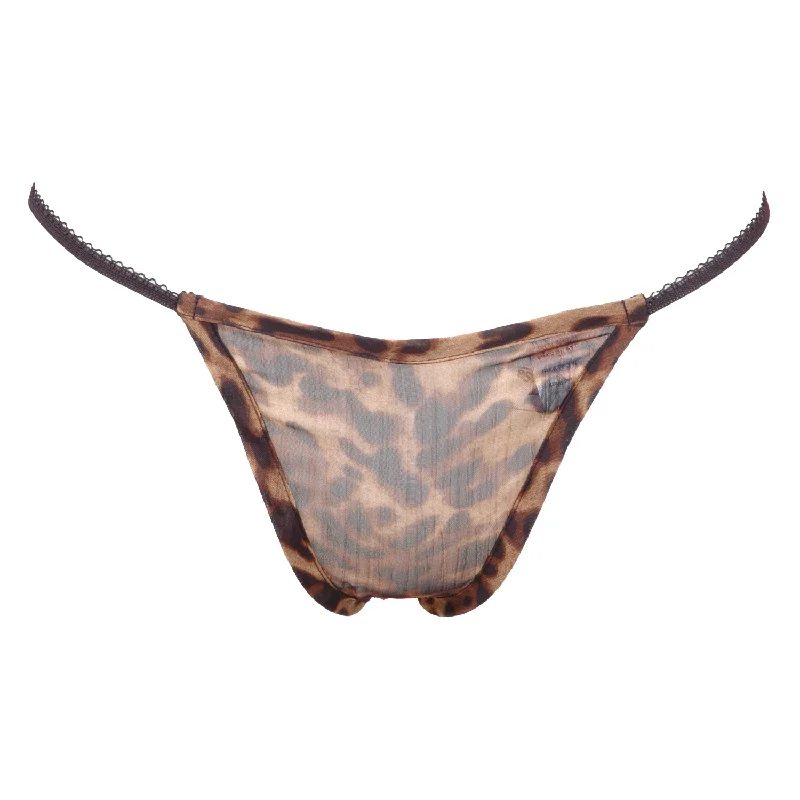 Chiffon Leopard G-String