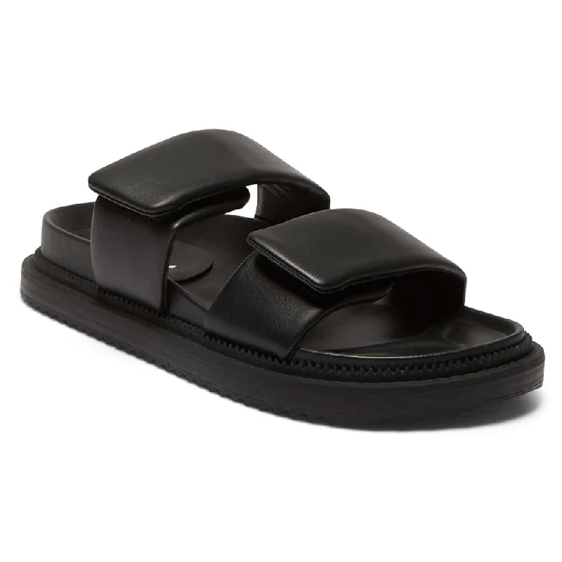 Bahamas Slide in Black Smooth