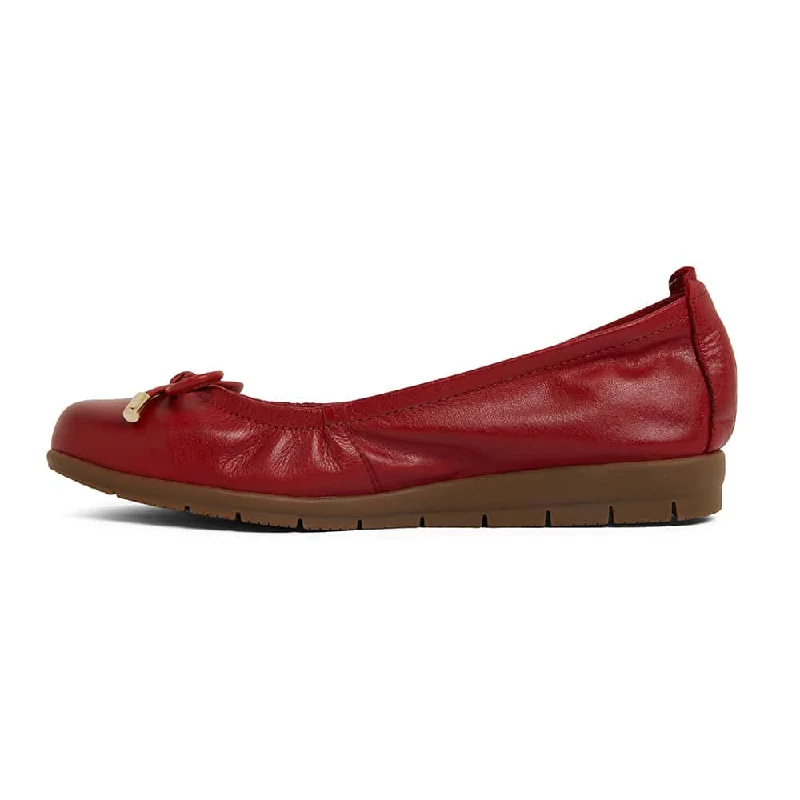 Barton Flat in Red Leather