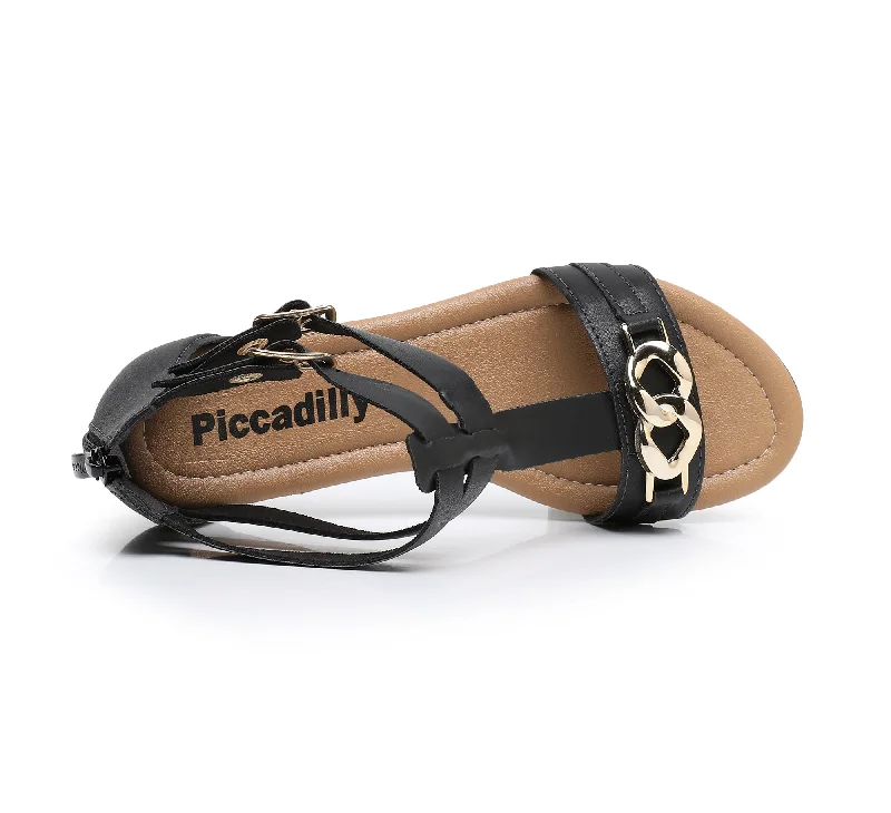 Alluring Back Straps Sandals - Black (510.041)