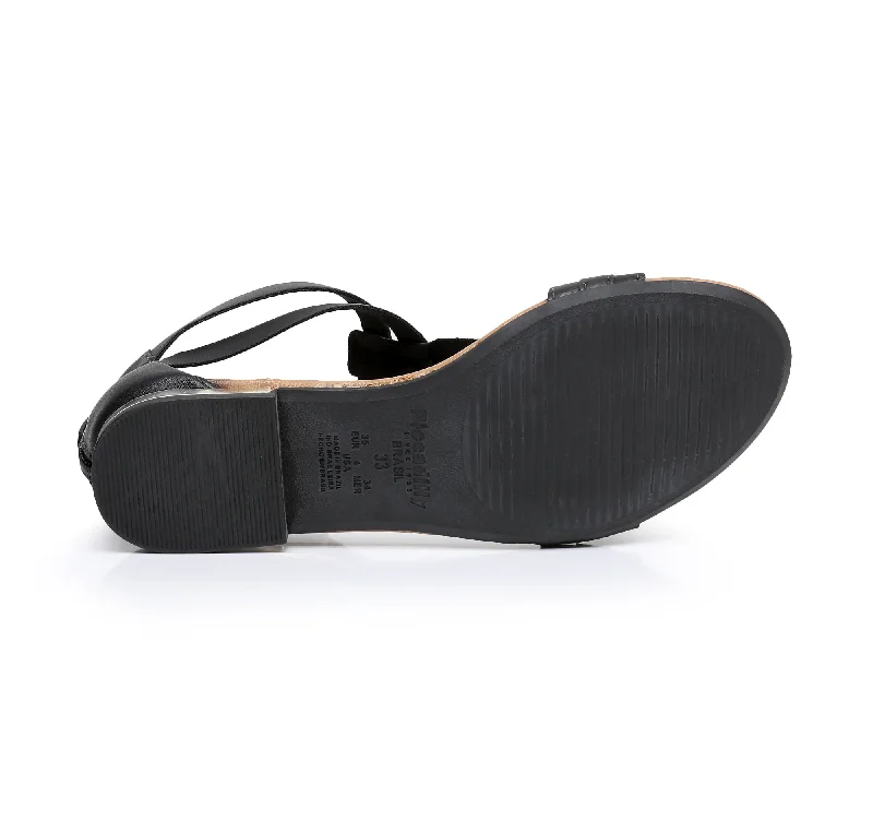 Alluring Back Straps Sandals - Black (510.041)