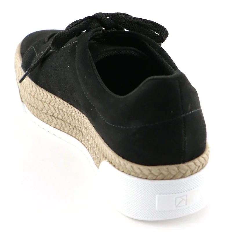 Black Microfiber with Embroidery Casual shoe (978.002)