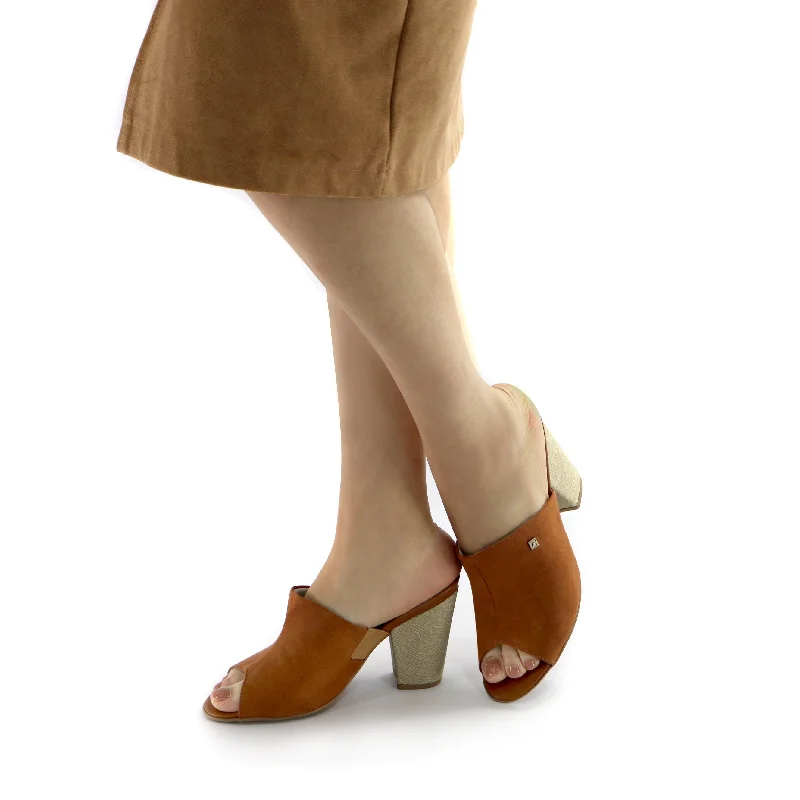 Brown Heel Sandal (578.001)