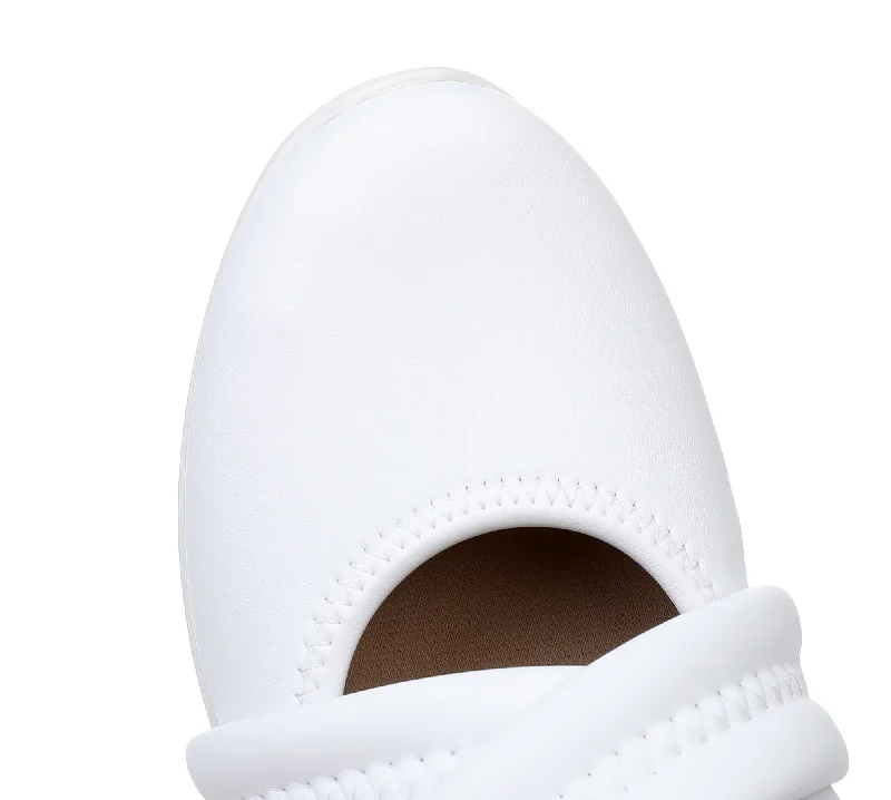 White Comfy Sneakers with Anti-Viral Footbed (998.003)