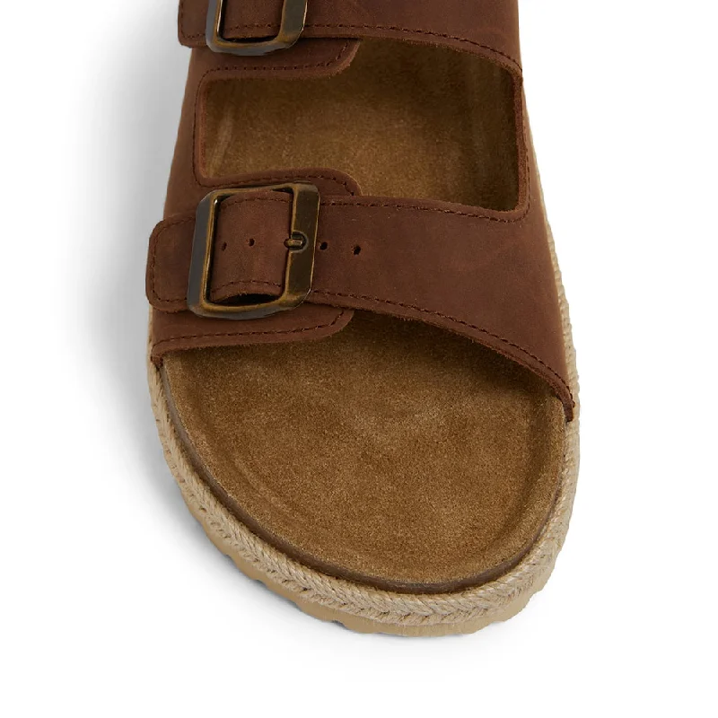 Crete Slide in Brown Nubuck