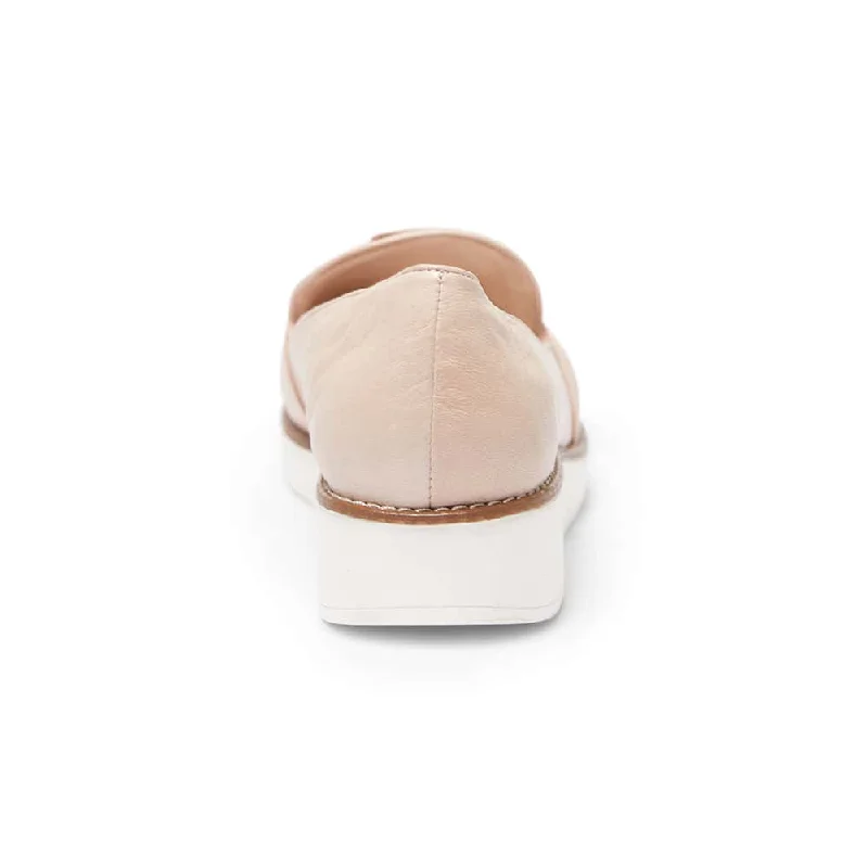 Dandy Flat in Blush Leather