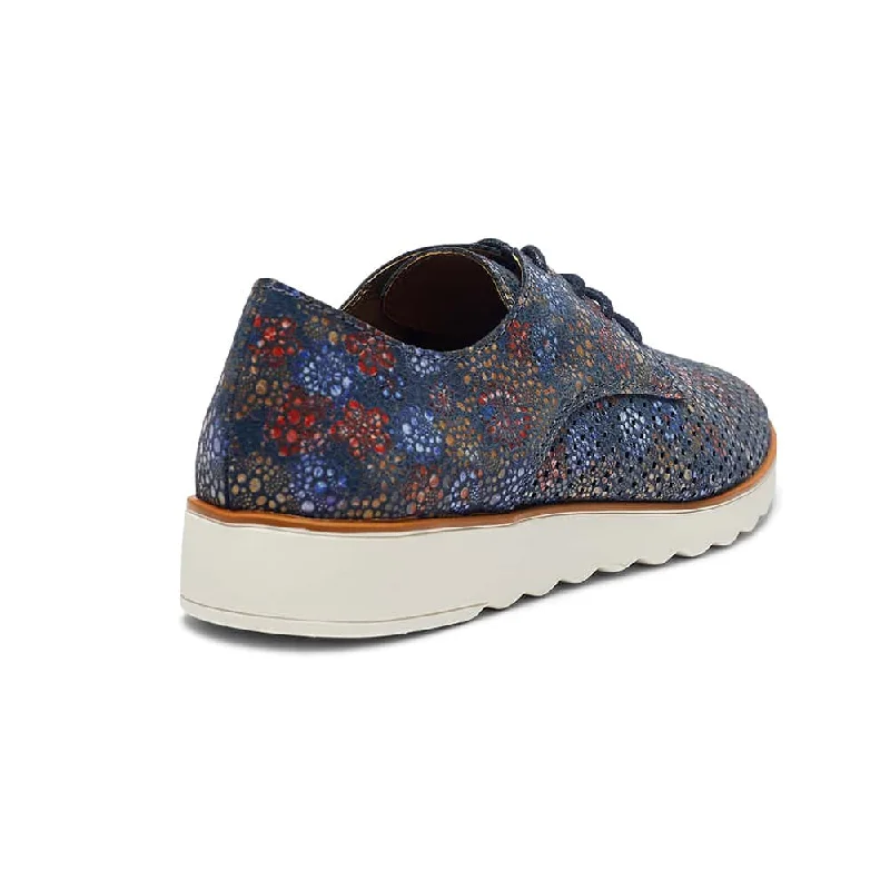 Deed Sneaker in Indigo Floral Leather