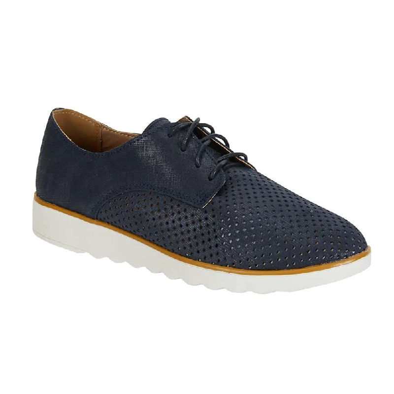 Deed Sneaker in Navy Leather