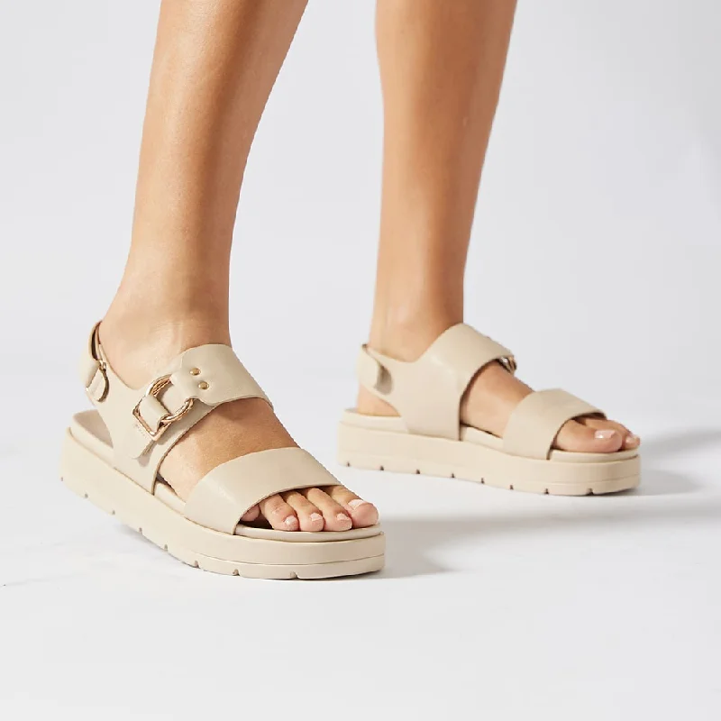 Felix Sandal in Beige Smooth