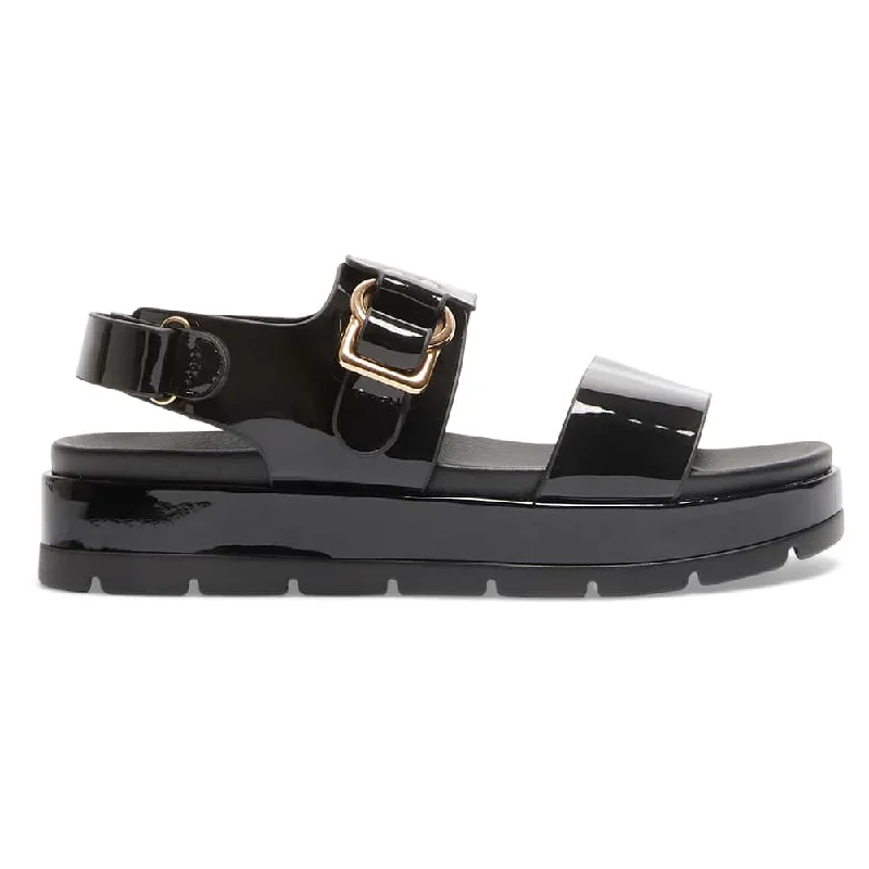 Felix Sandal in Black Patent