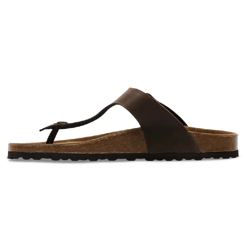 Fresno Sandal in Brown Nubuck