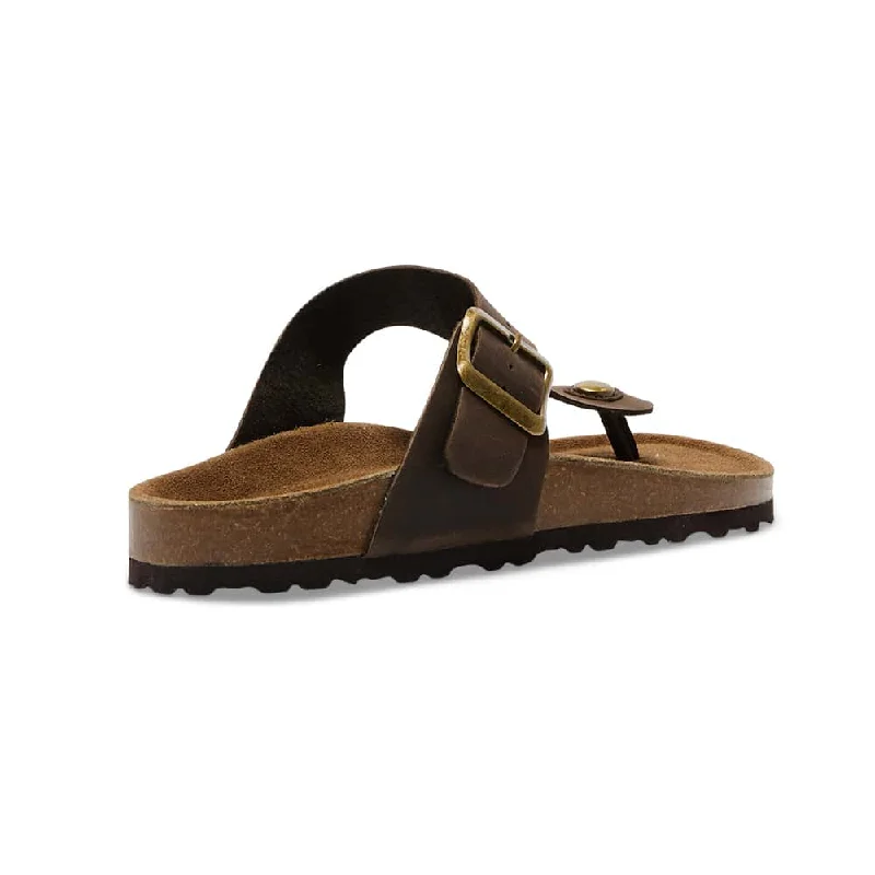 Fresno Sandal in Brown Nubuck