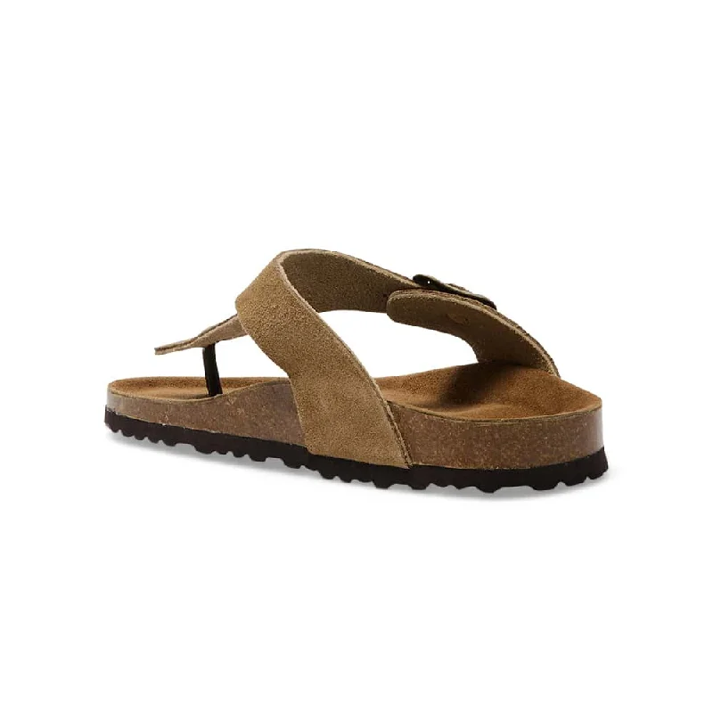 Fresno Sandal in Taupe Suede