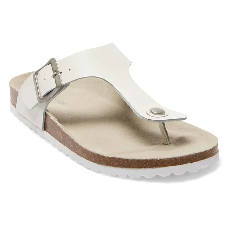 Fresno Sandal in White Leather