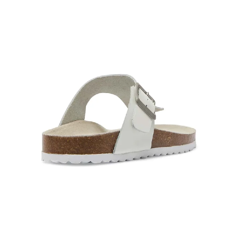 Fresno Sandal in White Leather