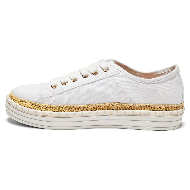 Hadley Sneaker in White Canvas