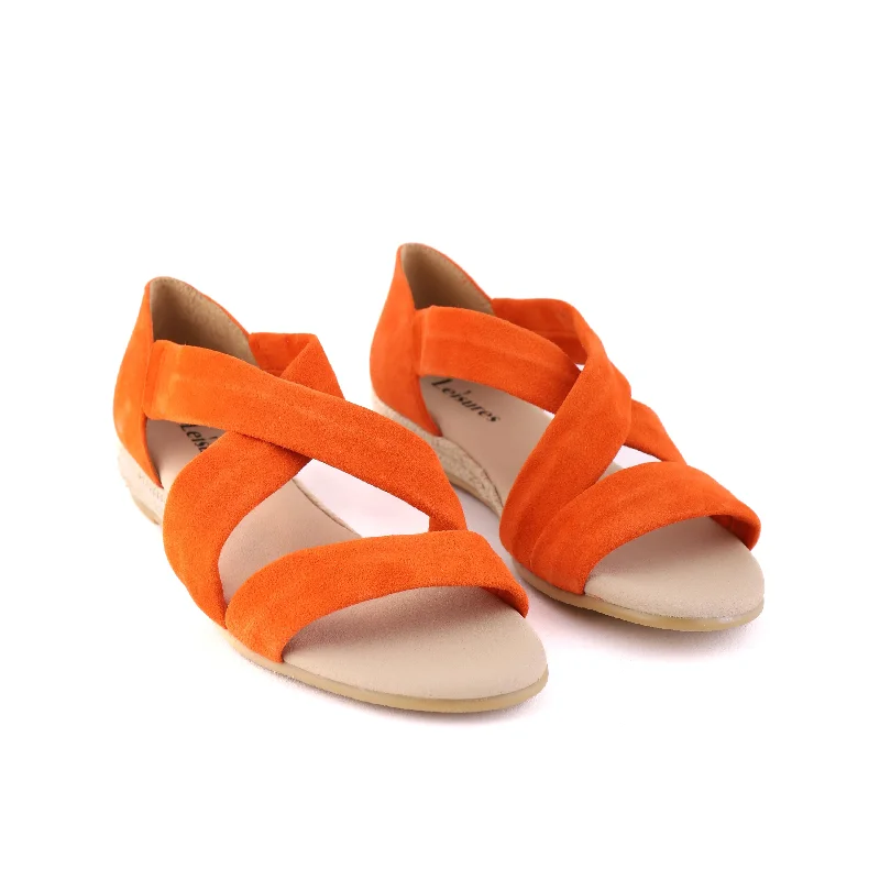 HOLLIE Burnt Orange Suede