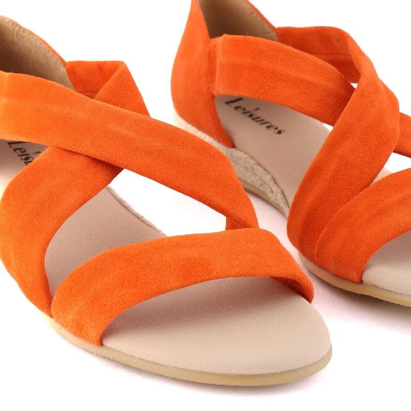 HOLLIE Burnt Orange Suede