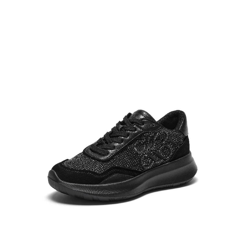 JP Infinity Logo Crystal-embellished Sneakers