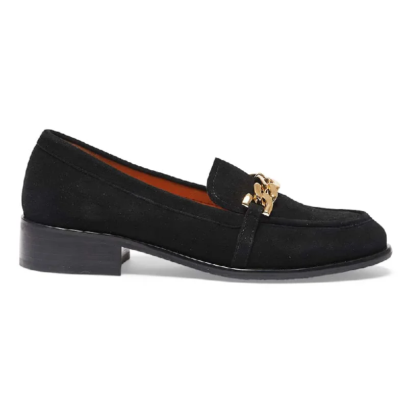 Kate Loafer in Black Suede