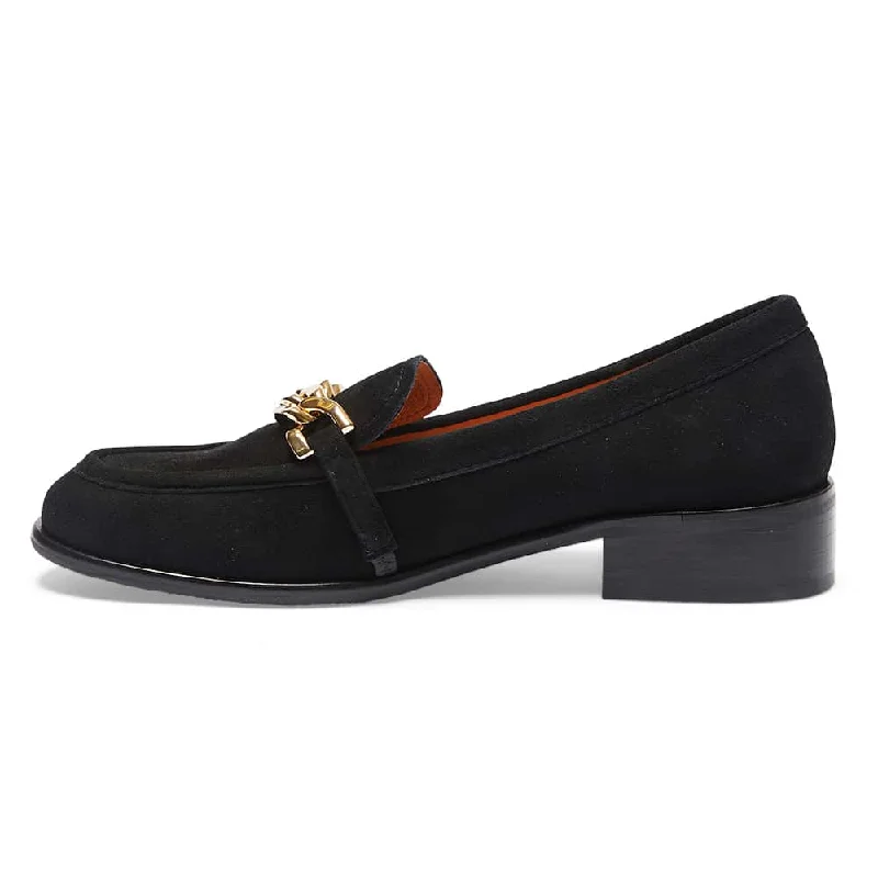 Kate Loafer in Black Suede