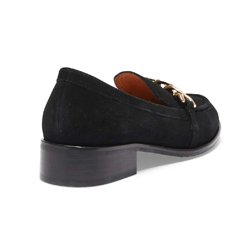 Kate Loafer in Black Suede