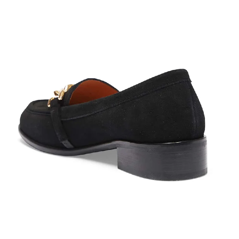 Kate Loafer in Black Suede