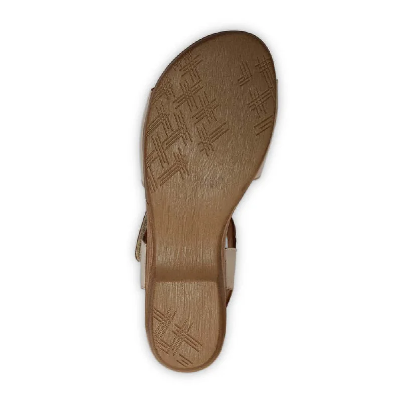 Kenya Sandal in Light Grey Leather