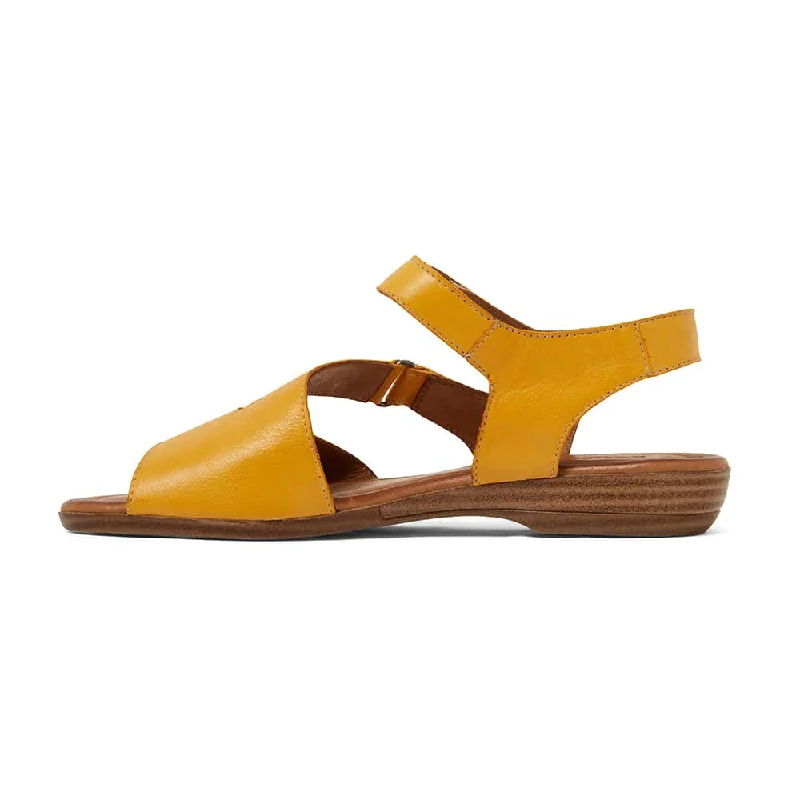 Kenya Sandal in Mustard Leather