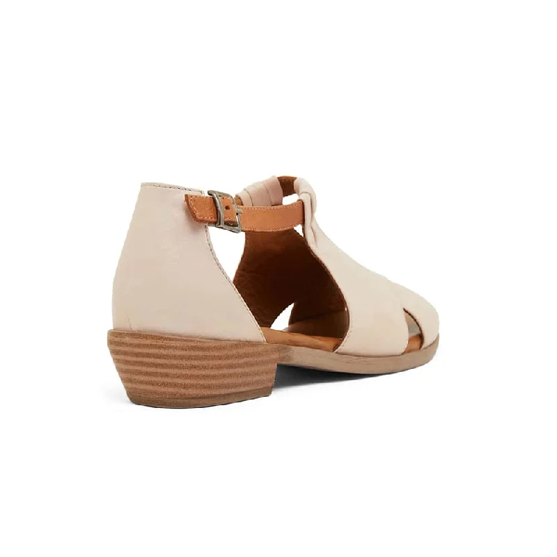 Laguna Sandal in Blush And Cognac Leather