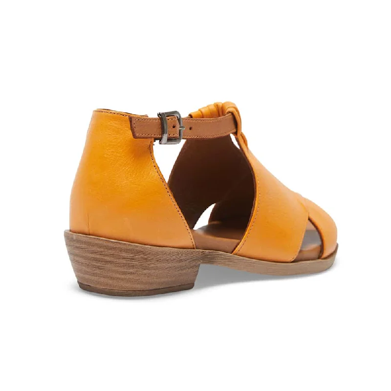 Laguna Sandal in Orange And Cognac Leather