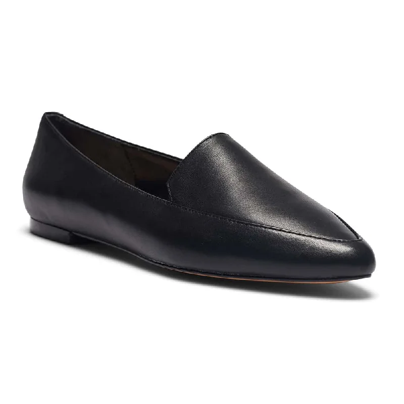 Leoni Loafer in Black Leather