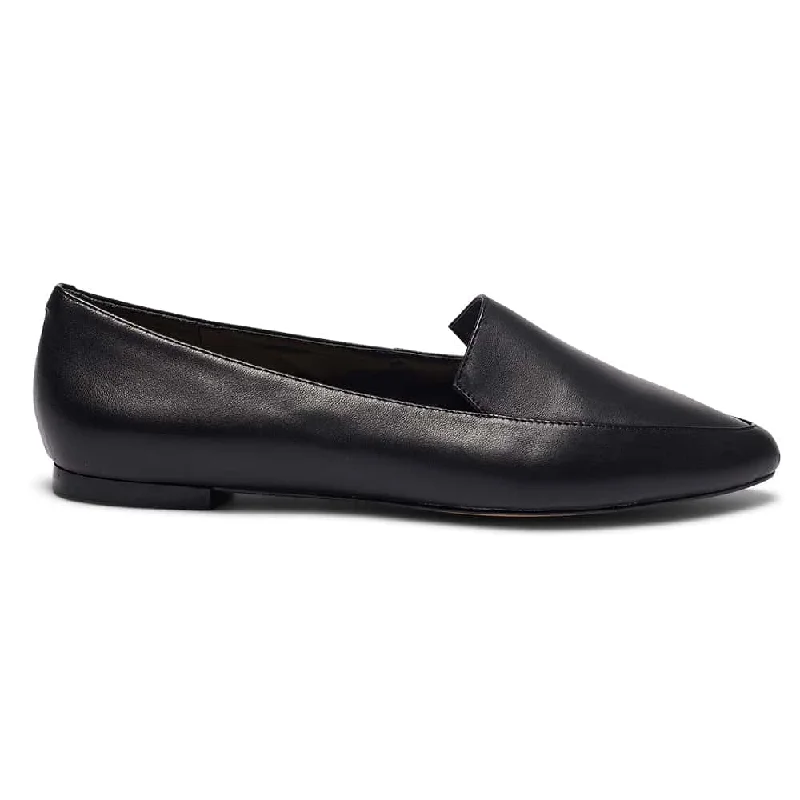 Leoni Loafer in Black Leather