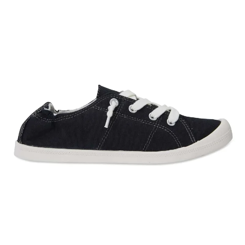 Link Sneaker in Black Fabric