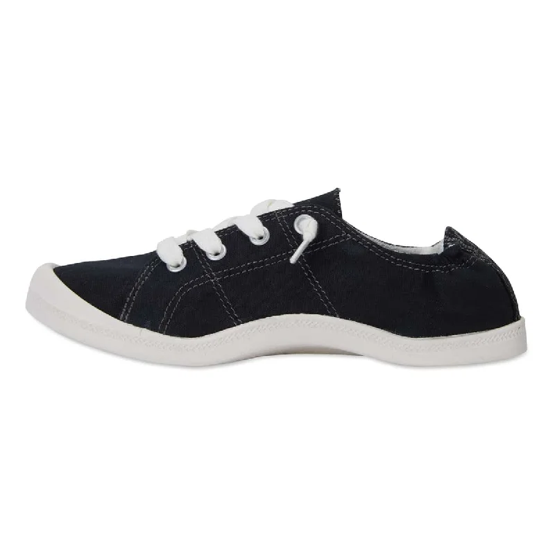 Link Sneaker in Black Fabric