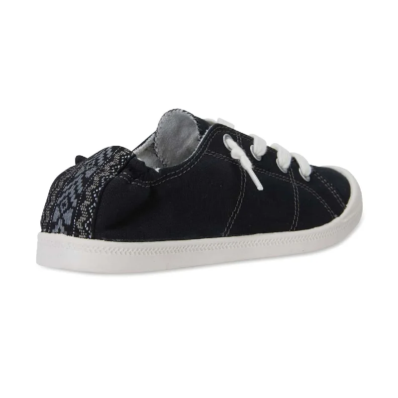 Link Sneaker in Black Fabric