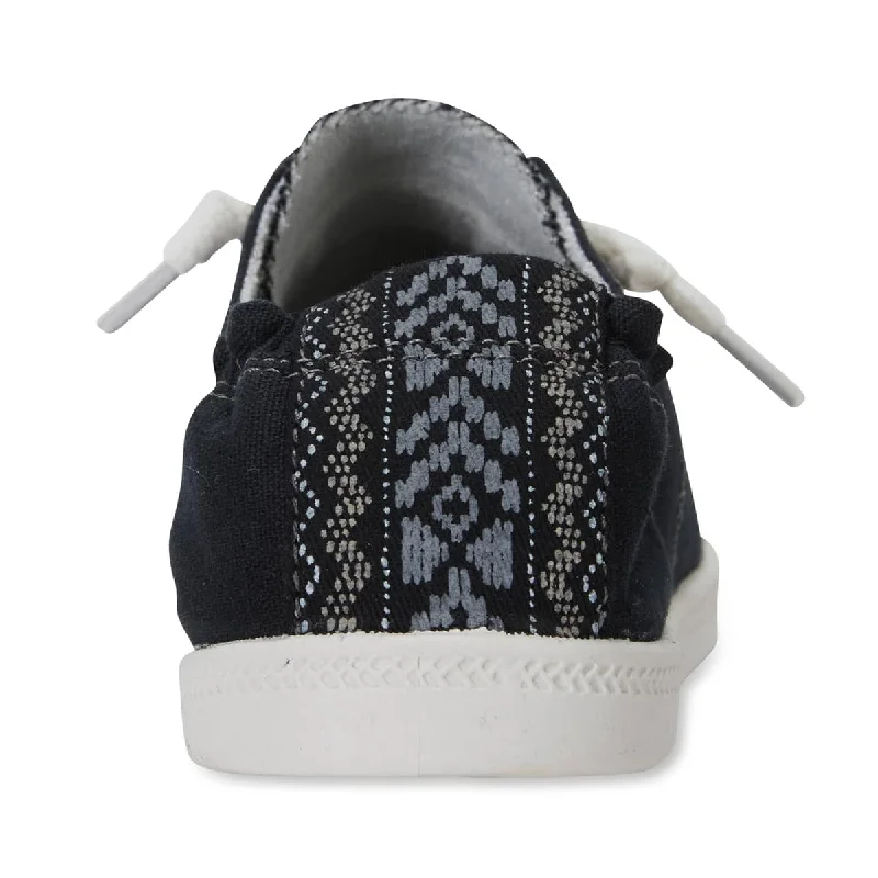 Link Sneaker in Black Fabric