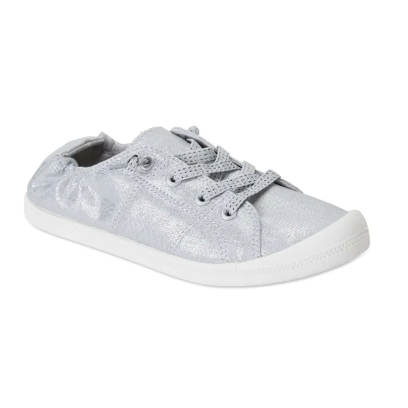 Link Sneaker in Silver Fabric