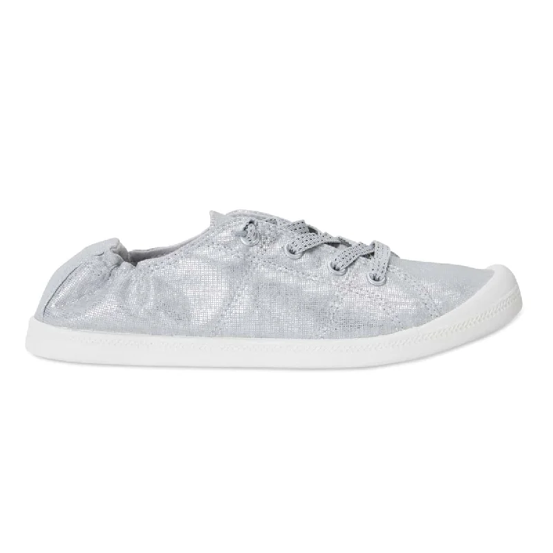 Link Sneaker in Silver Fabric