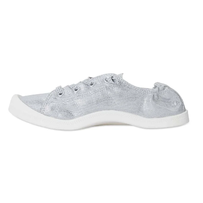 Link Sneaker in Silver Fabric