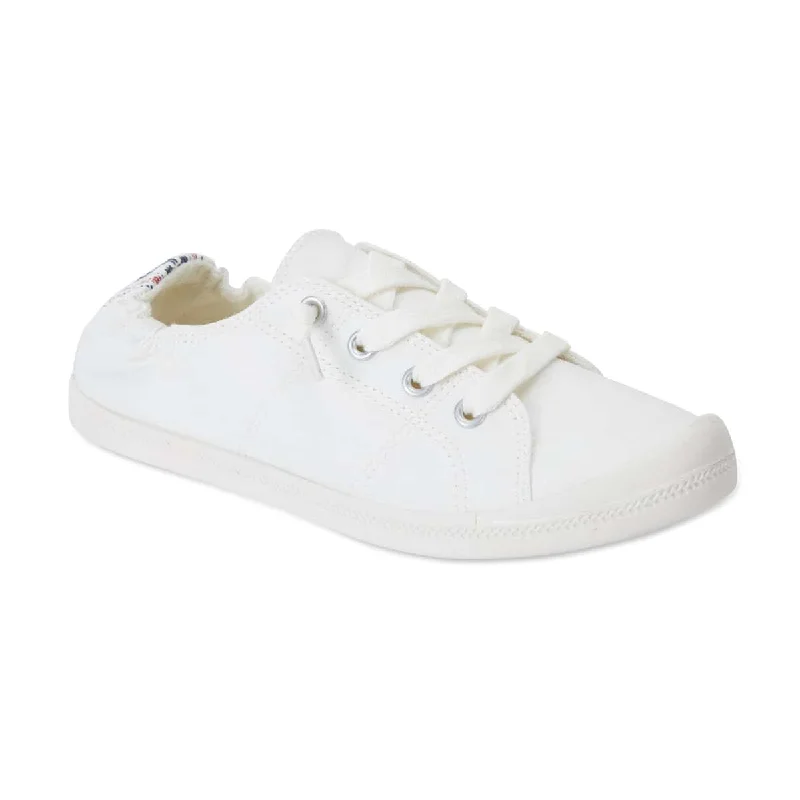 Link Sneaker in White Fabric