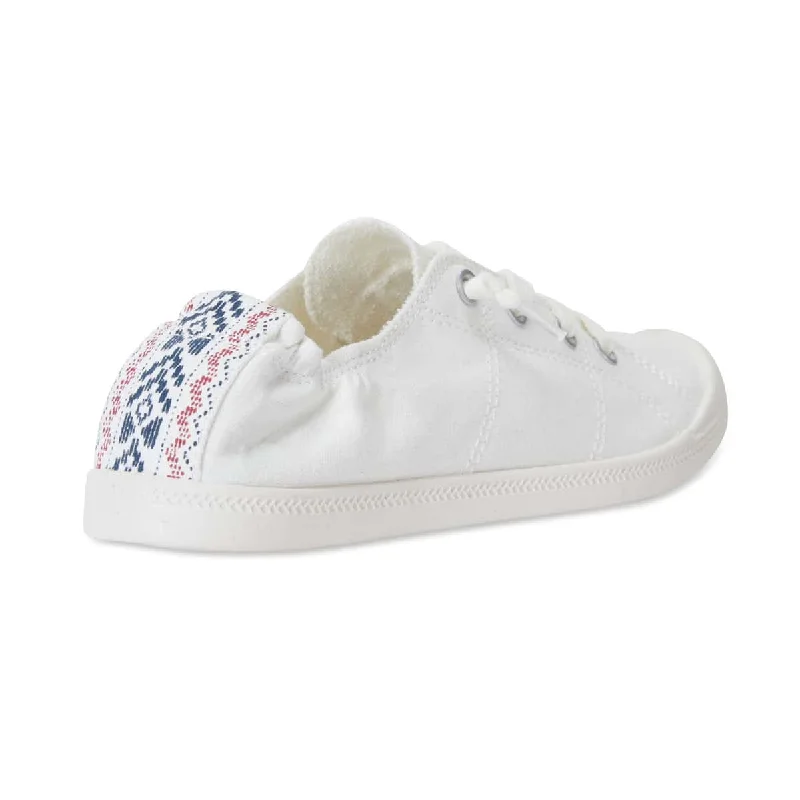 Link Sneaker in White Fabric