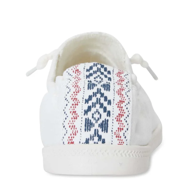 Link Sneaker in White Fabric