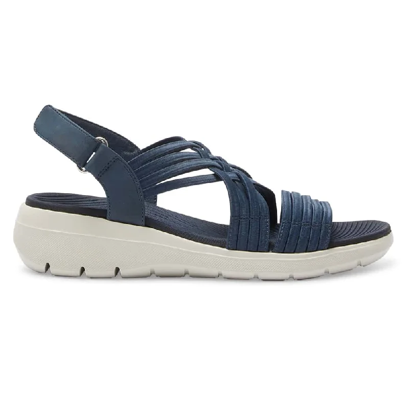 Luna Sandal in Navy