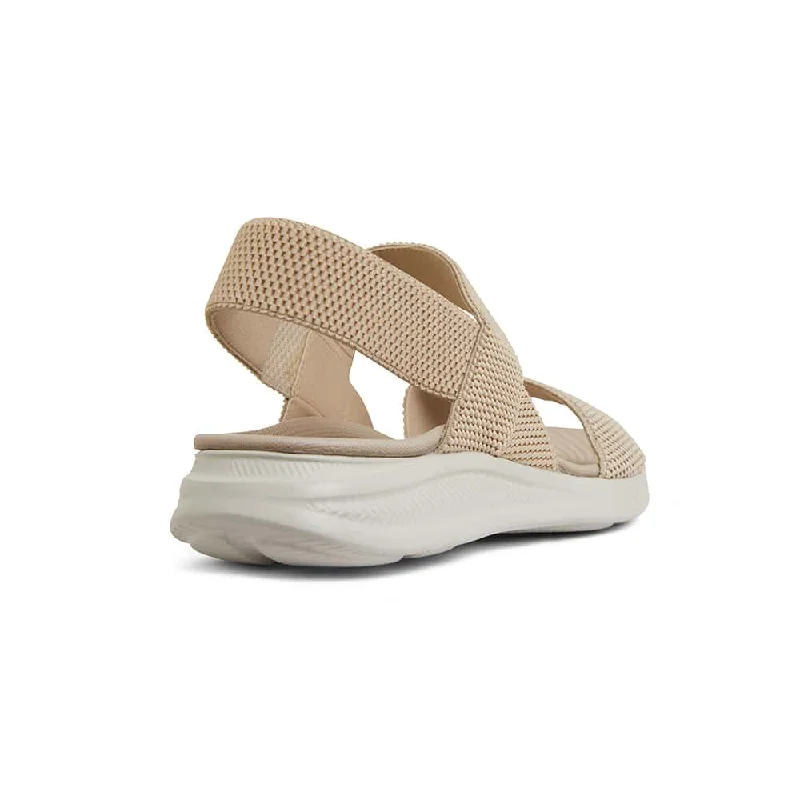 Mack Sandal in Beige Stretch