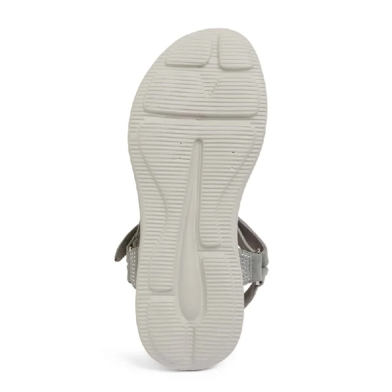 Naples Sandal in Light Grey Diamante