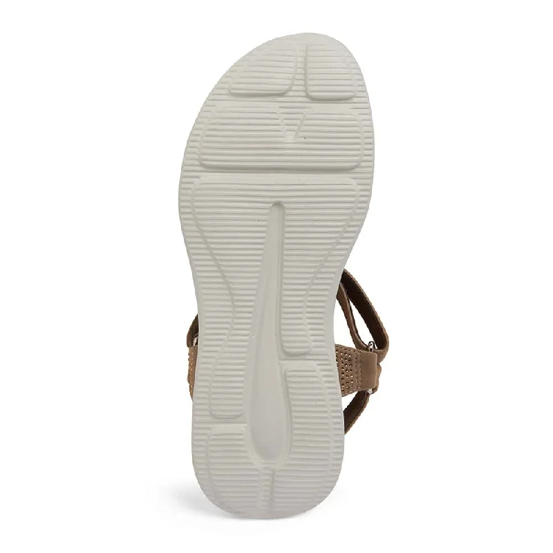 Naples Sandal in Taupe Diamante